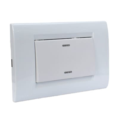 Interruptor 9/24 Teclon Civil Blanco Termoplastica Kalop