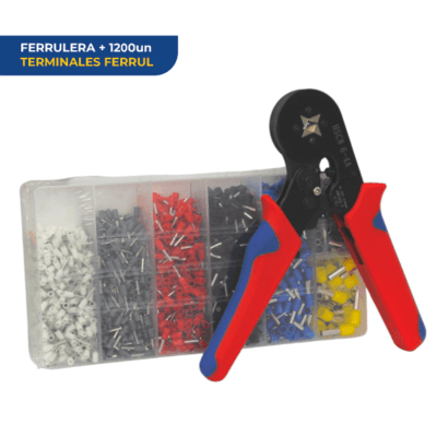 Ferrulera Hexagonal 0.25mm - 10mm + 1200 Ferrules HSC81