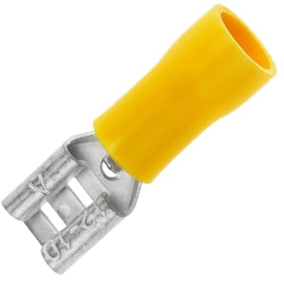 Terminal Hembra Paleta Amarillo 12-10 Awg Bolsa 100un