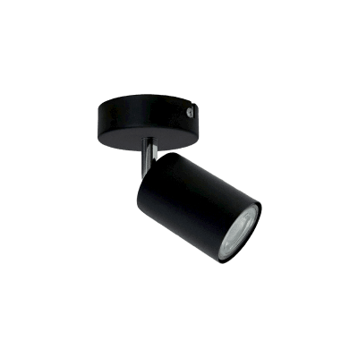 Lámpara individual s/p cilíndrica GU10 negro VKB1
