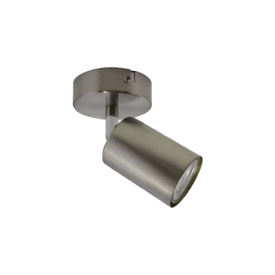 Lámpara individual s/p cilíndrica GU10 Nickel VKB1