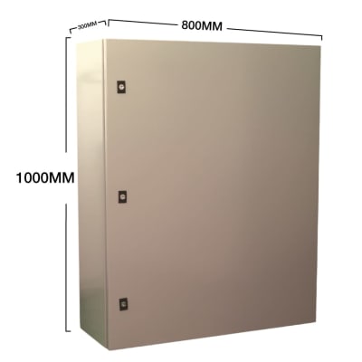 Gabinete met. 1 puerta 1000x800x300 IP65 c/chasis1