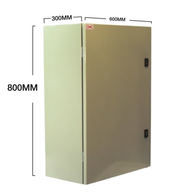 Gabinete met. 1 puerta 800x600x300 IP65 c/chasis1