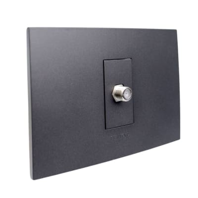 Toma Coaxial Rg6 Grafito 7944 Stanford