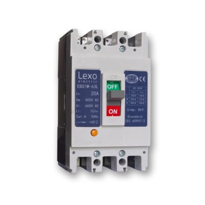 Interruptor Automatico Moldeado 3X20A 25ka LEXO1