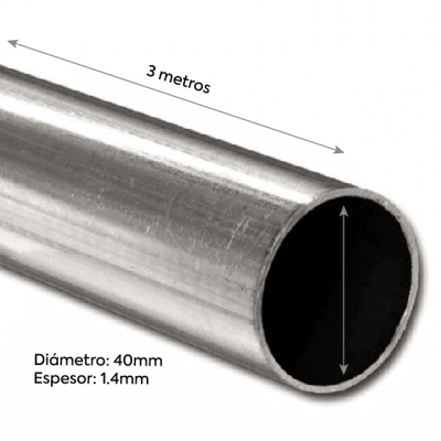 Tuberia Emt 40mm X 3 Mts 1.4mm Certif