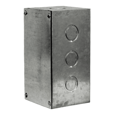 Caja Pre-Galvanizada Pre-Picada B-12 200X100X100 Tapa y Emp