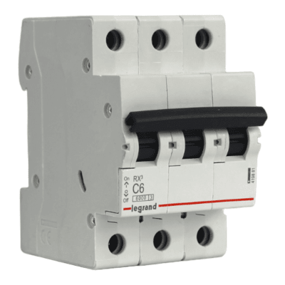 Automático 3x6A 6kA Curva C 230/400V Rx3 Legrand
