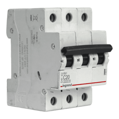 Automático 3x20A 6kA Curva C 230/400V Rx3 Legrand