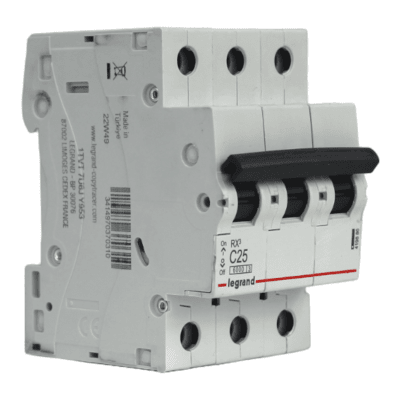 Interruptor Automático MCB 3P 25A Curva C 6kA Legrand