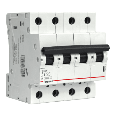 Interruptor Automático MCB 4P 25A Curva C 6kA Legrand