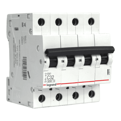 Interruptor Automático MCB 4P 32A Curva C 6kA Legrand