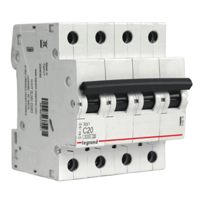 Interruptor Automático MCB 4P 20A Curva C 6kA Legrand