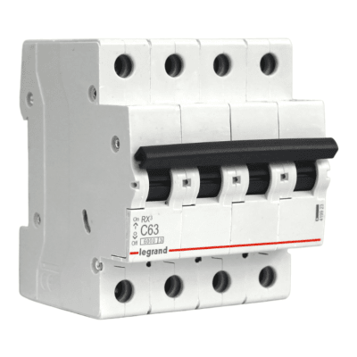 Interruptor Automático MCB 4P 63A Curva C 6kA Legrand