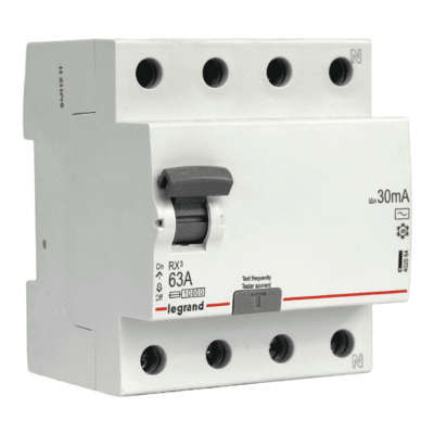 Diferencial RX3 4x63A 30ma AC Legrand Ref 402064