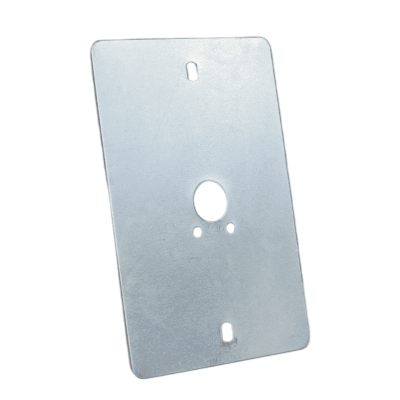 Tapa Metálica C/Salida Rect. Zincada sin perno1