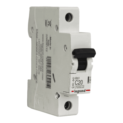 Interruptor Automático MCB 1P 20A Curva C 6kA Legrand