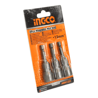 Dado magnetico Hexagonal 1/2 3Pcs INGCO AMN1231