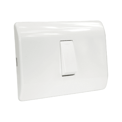 Interruptor Simple 9/12 16A 250V Blanco GENESIS