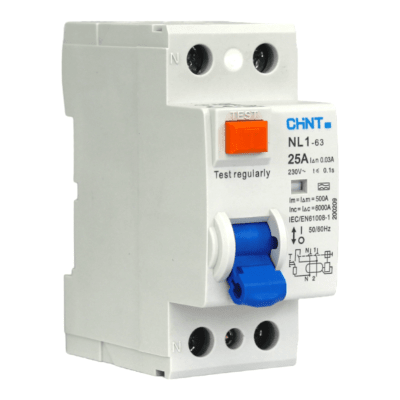 Interruptor Diferencial 2X25A 30mA Clase A HPI NL1-A CHINT1
