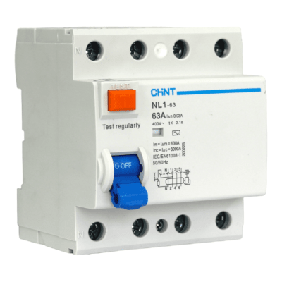 Interruptor Diferencial 4X63A 30Ma 6Ka Rccb Nl1 Chint1