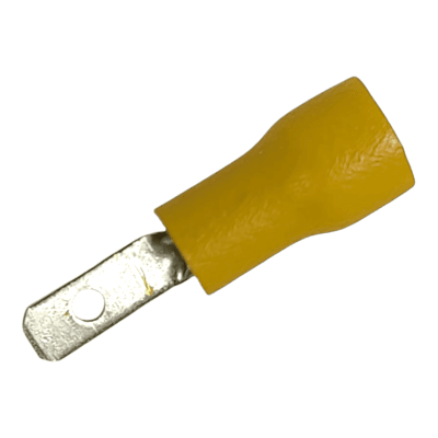 Terminal Macho Paleta Amarillo 12-10 Awg Bolsa 100un1
