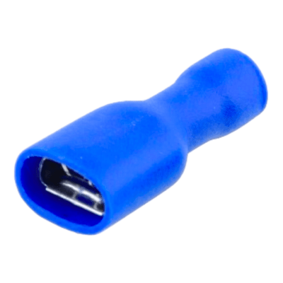 Terminal Hembra Paleta Aislado Azul 16-14 Awg Bolsa 100un