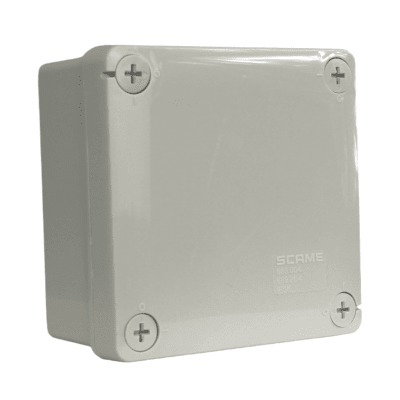 Caja Estanca Pvc 100x100x50 IP55 Lisa SCAME1