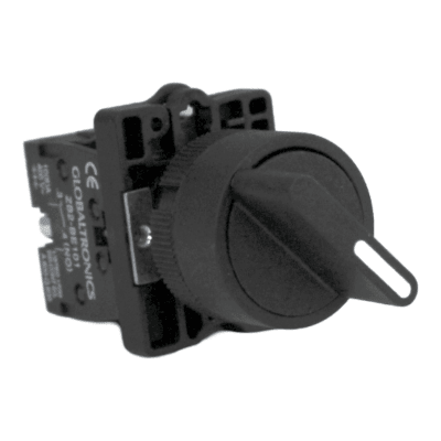 Selector 2 Posiciones PVC Con Retorno 22mm 1 Nc + 1 No 10a1