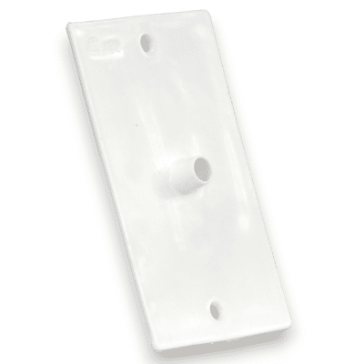 Tapa Plastica Ciega Pasacable S/perno Blanca MEC1