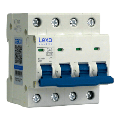 Automático 4x40A 6kA Curva C 240V/415V EBS6BN Lexo1