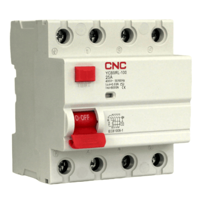 Diferencial 4 x 25A 30mA 6kA CNC1