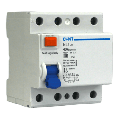 Interruptor Diferencial 4X40A 30Ma 6Ka Rccb Nl1 Chint 070244003ch1