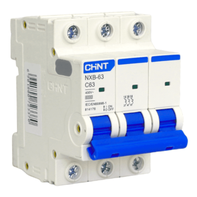 Automático 3x63A 6kA Curva C 230/400V NXB-63 Chint