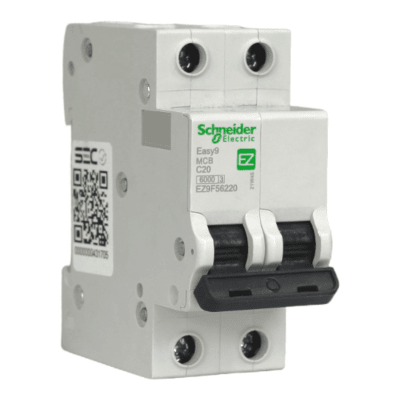 Interruptor Automático MCB 2P 20A Curva C 6kA Schneider