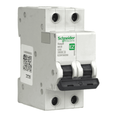Interruptor Automático MCB 2P 50A Curva C 6kA Schneider