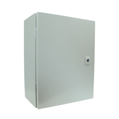 Gabinete Met. 1 Puerta 400x300x200 IP65 c/ Chasis 8 mod. Mec1