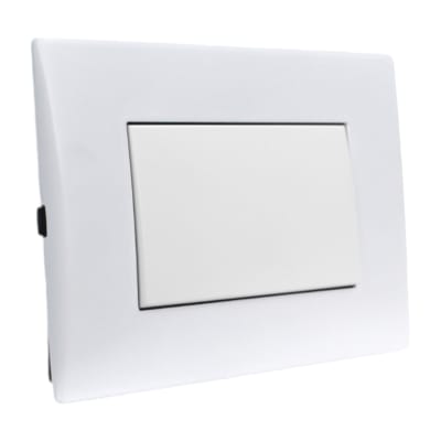 Interrup. Andes Simple 9/12 10A 250V Teclón 73mm White Lexo