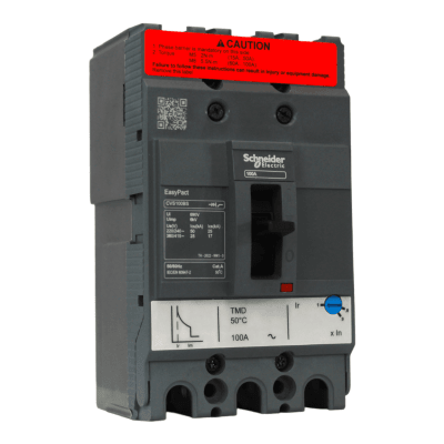 Int. Moldeado EASYPACT REGULABLE CVS100BS 100A 3P 25kA 380V Schneider1