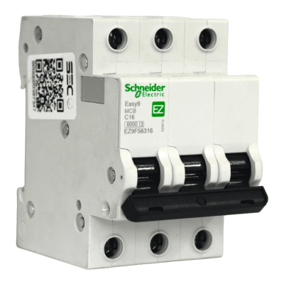 Interruptor Automático MCB 3P 16A Curva C 6kA Schneider