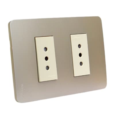 Tomacorriente Doble 10A/250V Orion Horizon Gold Schneider1