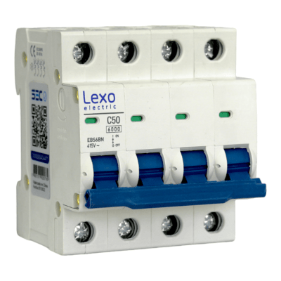 Automático 4x50A 6kA Curva C 240V/415V EBS6BN Lexo