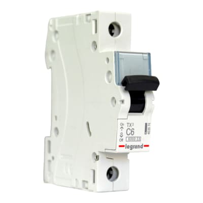 Interruptor Automático MCB 1P 6A Curva C 6kA Tx3 Legrand