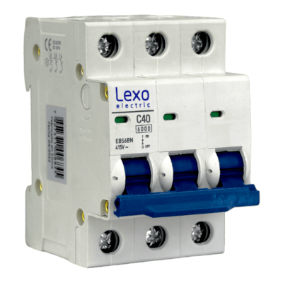 Automático 3x40A 6kA Curva C 240V/415V EBS6BN Lexo