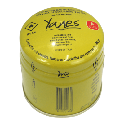 Gas butano Cartucho 190Grs YANES