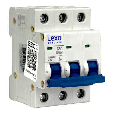 Automático 3x50A 6kA Curva C 240V/415V EBS6BN Lexo