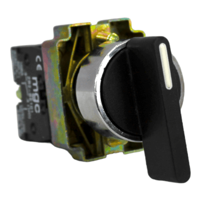 Selector 2 Posiciones Metal C/Retorno al Centro 22mm 2NO 10A