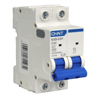 Interruptor Automático MCB 2P 40A Curva C 10kA Chint1