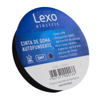 Cinta De Goma Autofundente 0.8mm 3/4 5mts Lexo
