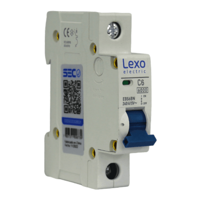 Automático 1x6A 6kA Curva C 240V/415V EBS6BN Lexo1